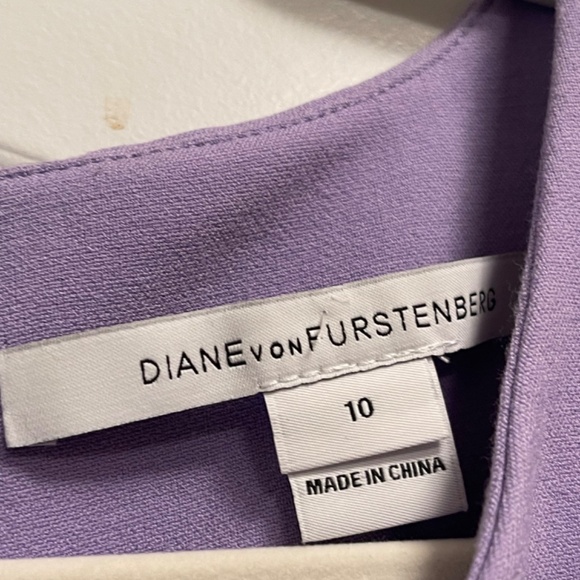 Diane Von Furstenberg Lilac Carrie Sheath Dress - Picture 3 of 5